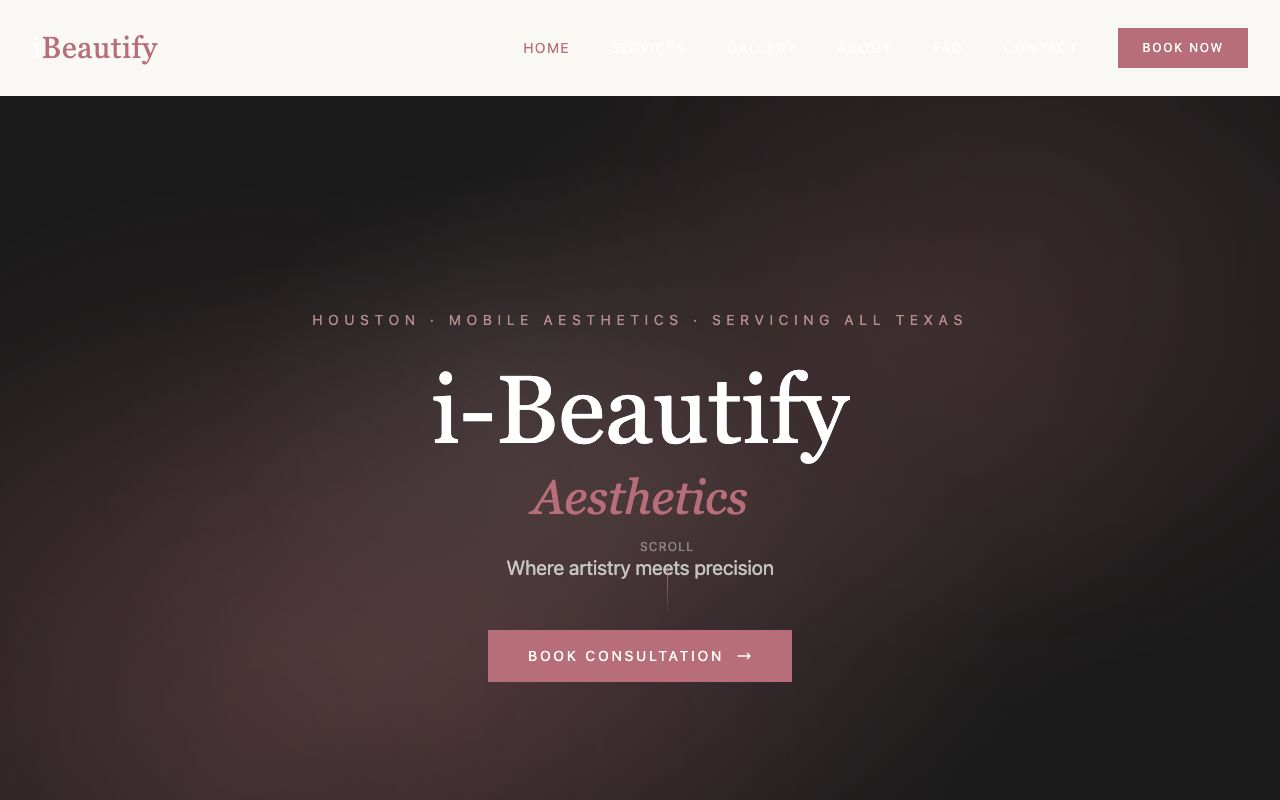 i-Beautify Med Spa website
